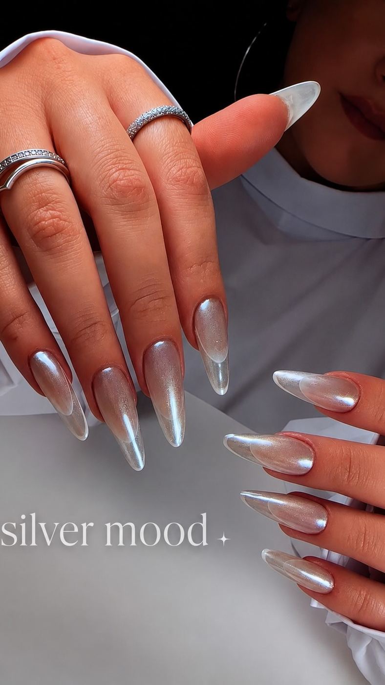 Nägel French Silk in Silber